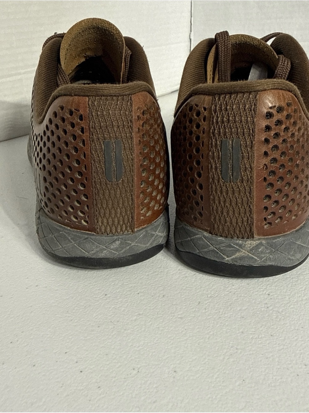 NOBULL Brown Perforated Leather Trainer - Picture 8 of 15